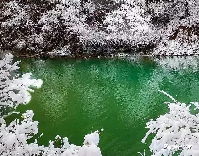 官鹅沟的有些风景，只有冬天才能看到